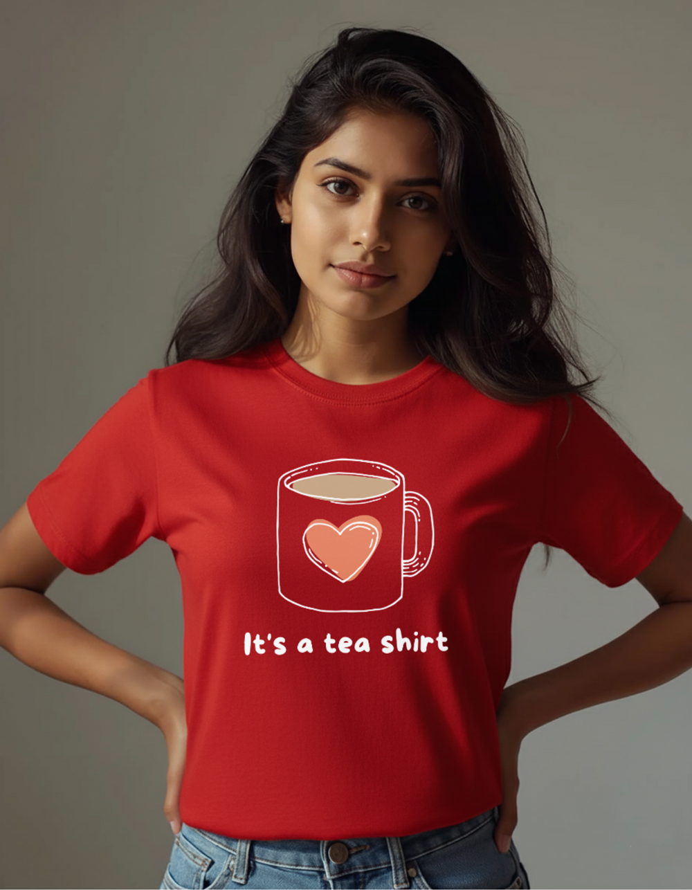 "It's a Tea Shirt" Funny Red T-Shirt